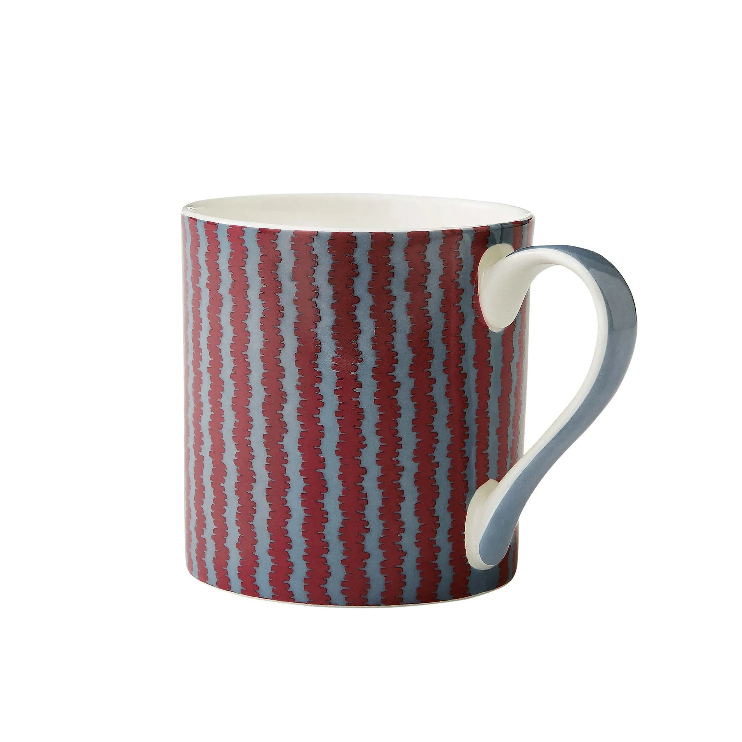 River Stripe Mug - Blue, Bone China image