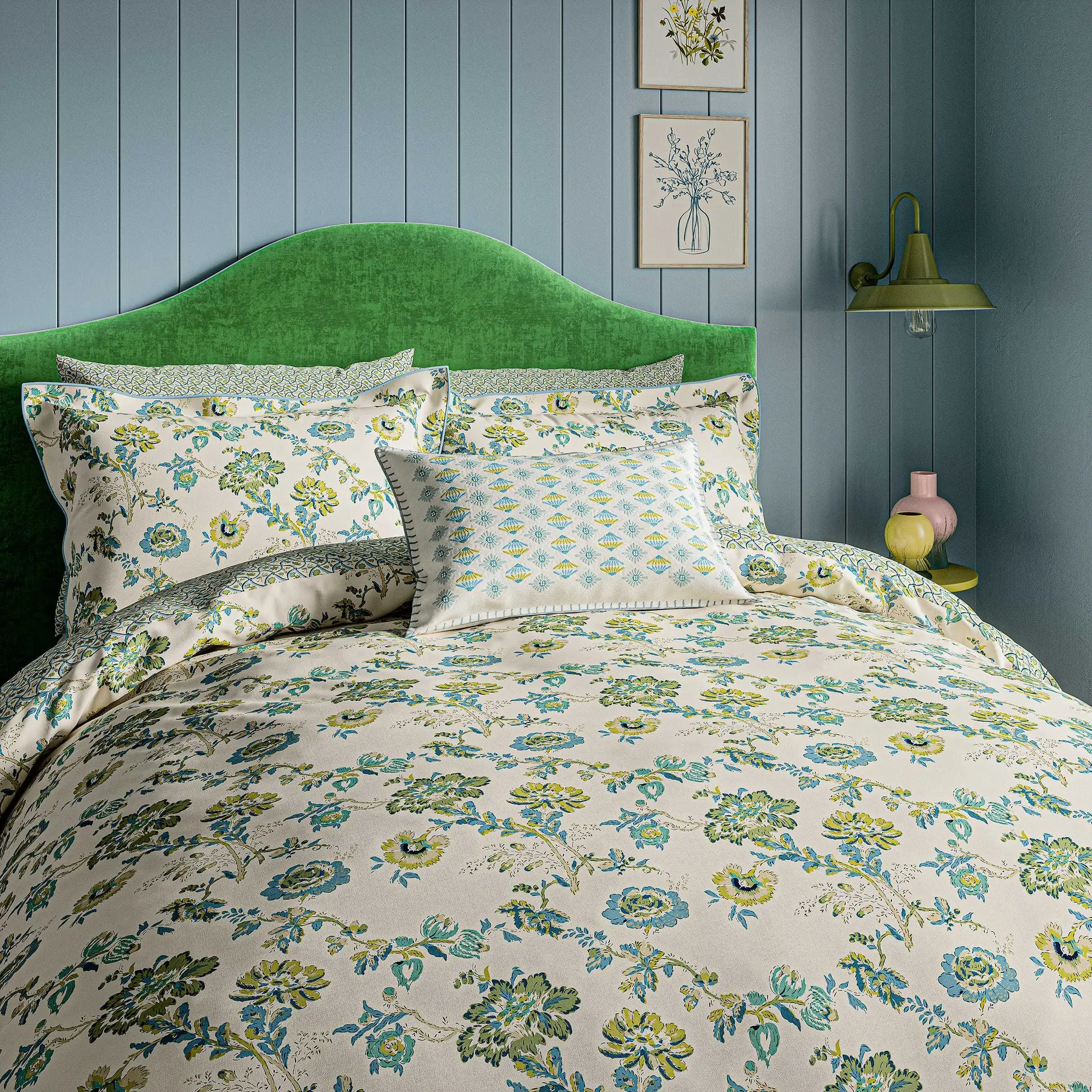 Single Duvet Cover Set - Green image