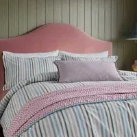 Single Duvet Cover Set Stripe - Multi, Cotton