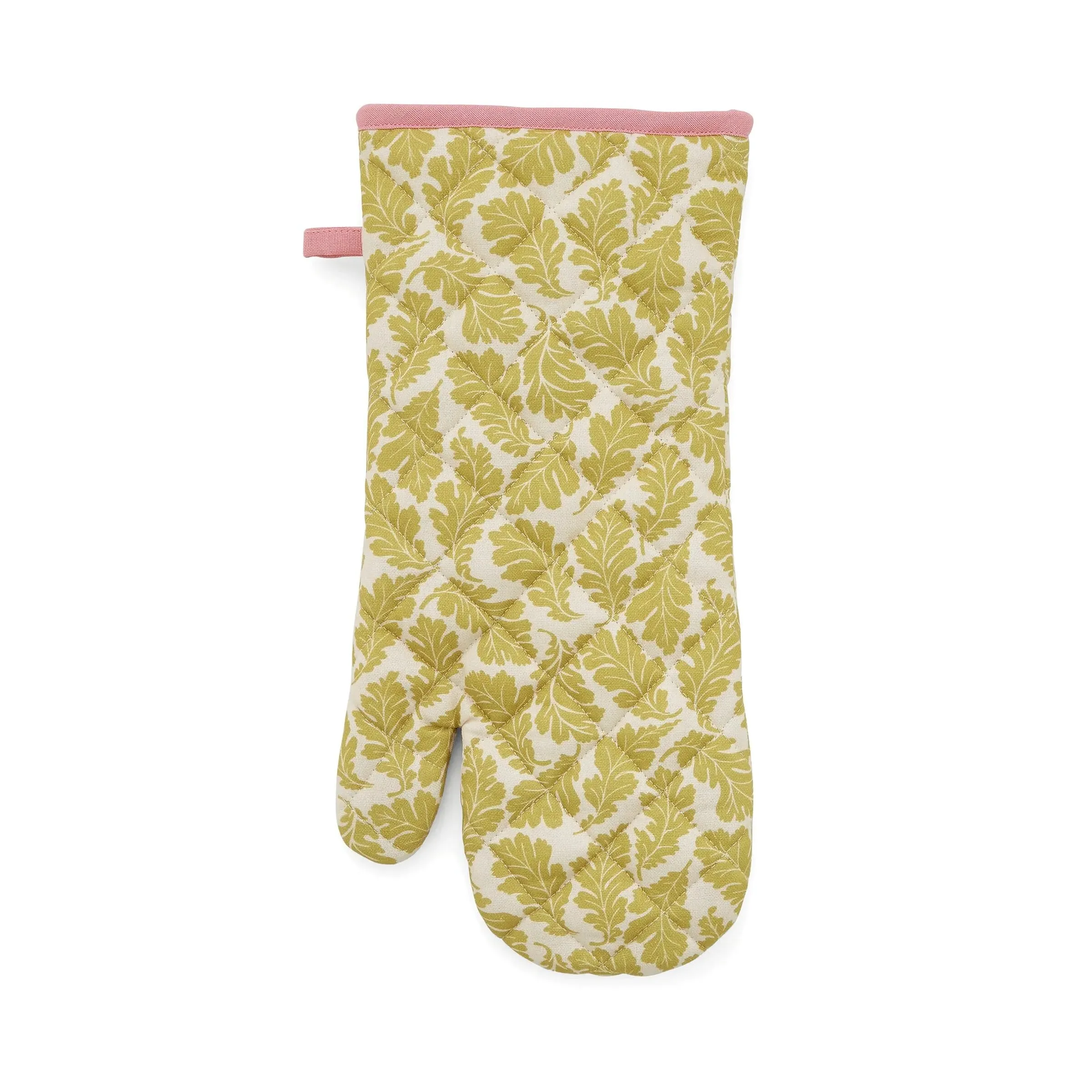 Single Oven Glove with Leaf Design - Multi, Cotton image