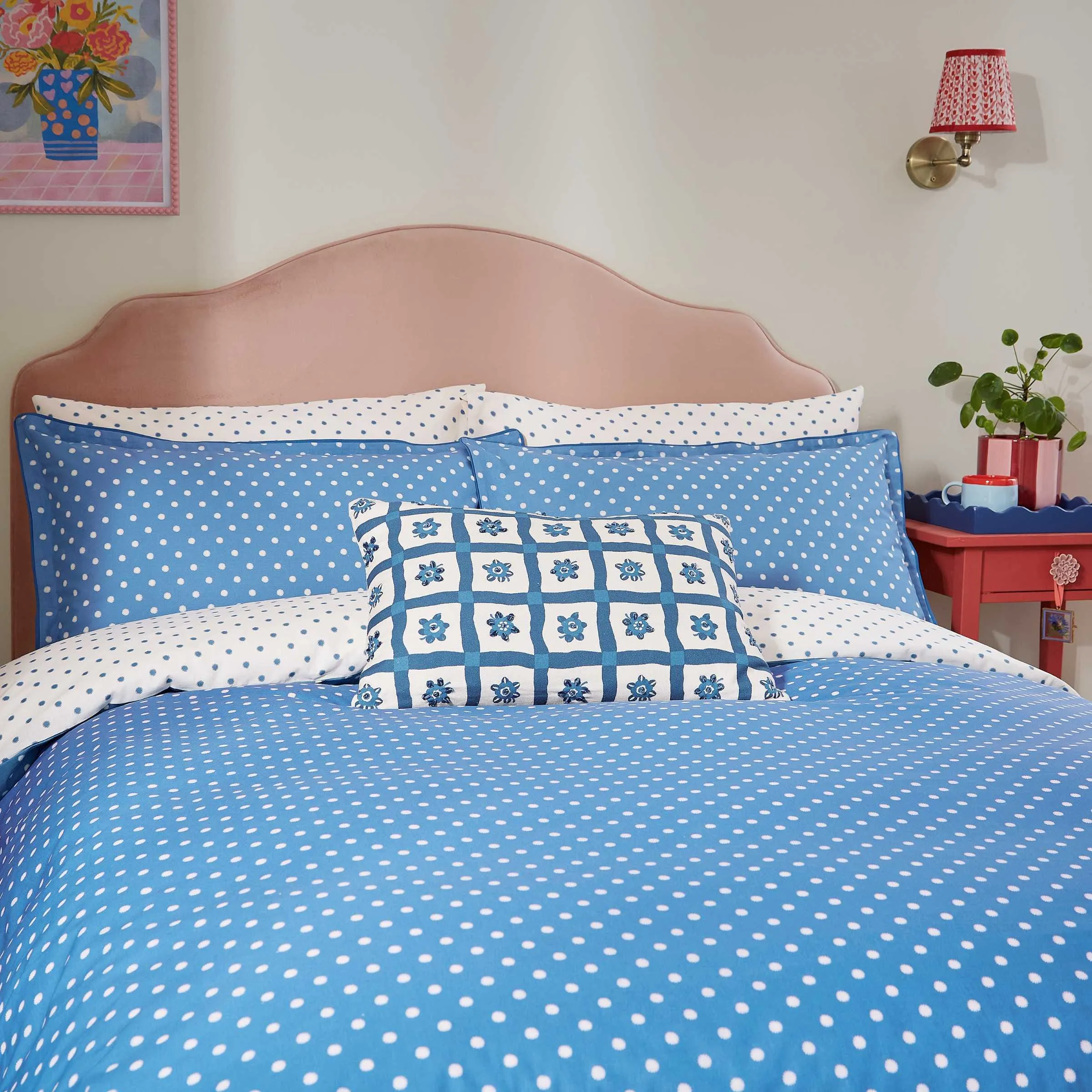Sora Single Duvet Cover Set - Blue alternate view
