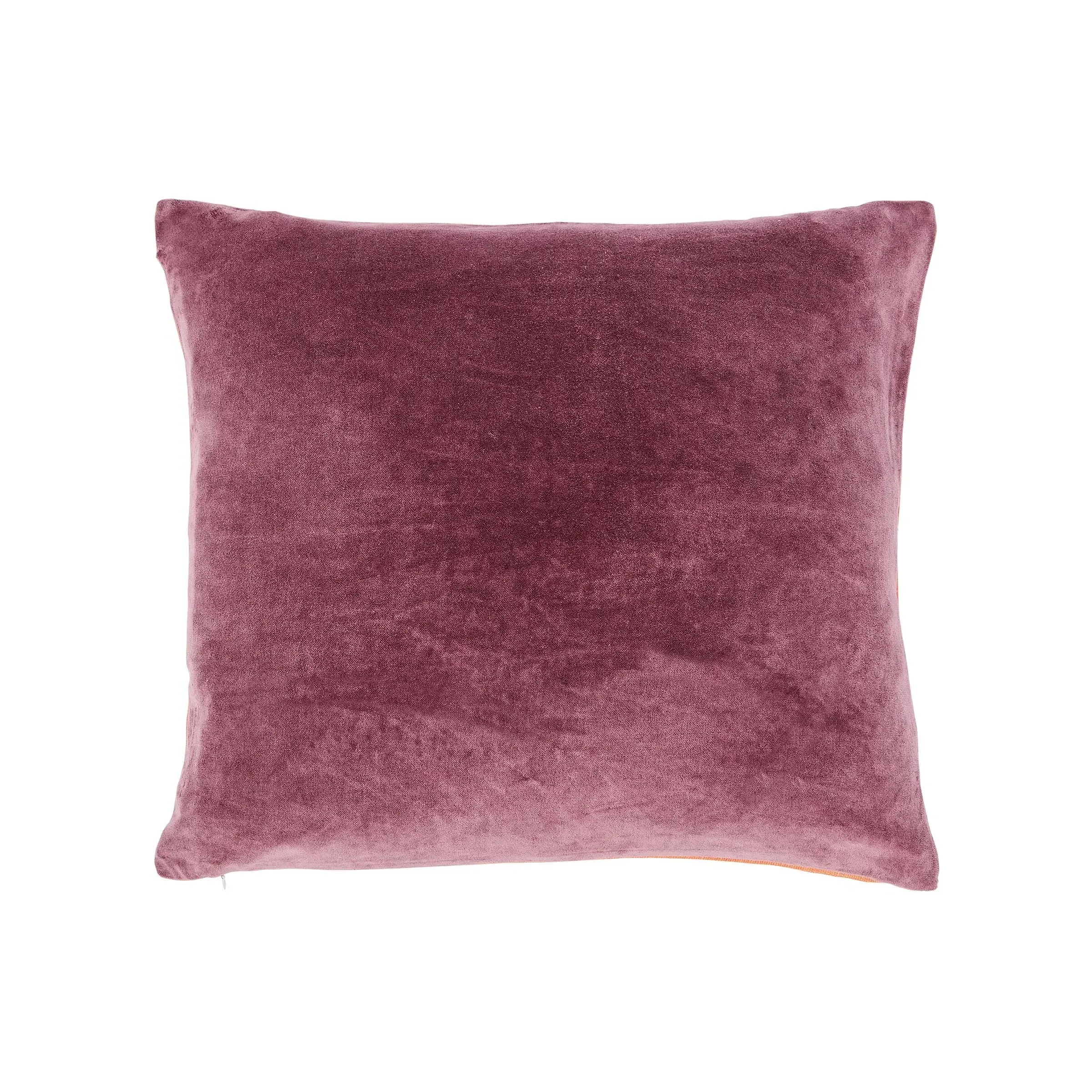 Square Cushion with Reverse - Multi, Velvet