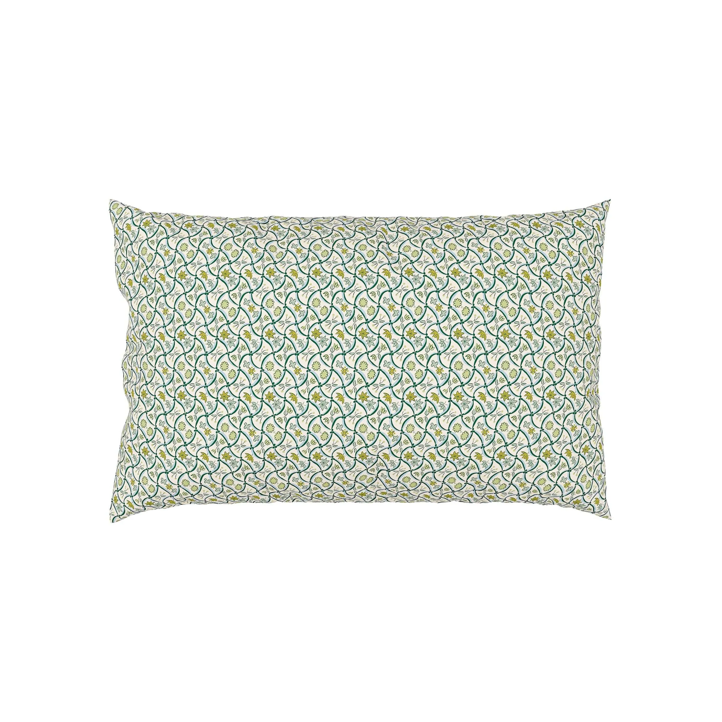 Standard Pillowcase Pair Floral Print - Green image