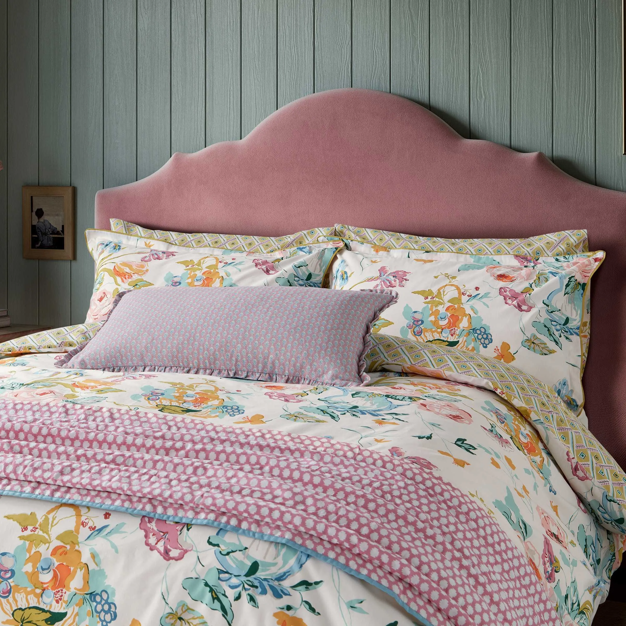 Standard Pillowcase Pair - Multi, Cotton Percale