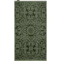 Bath Towel with Floral Pattern - Green, Cotton