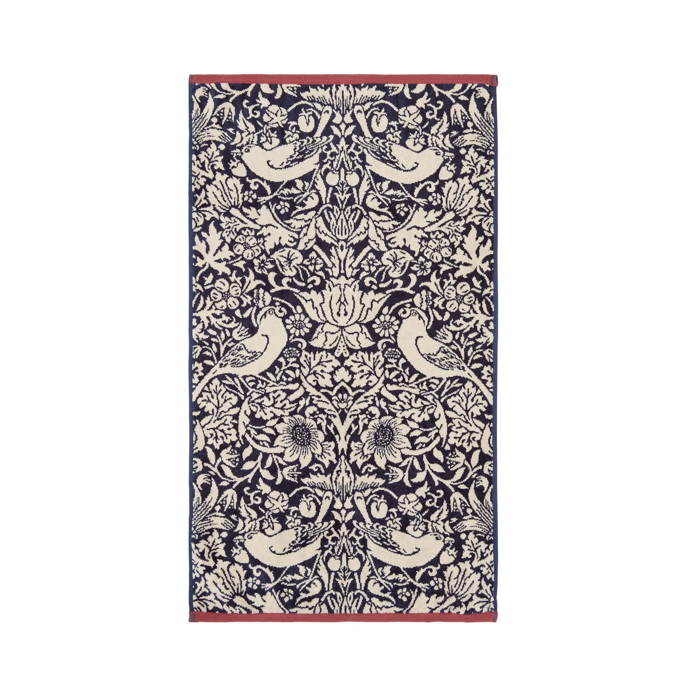 Bath Towel with Jacquard Weave - Blue, Cotton image