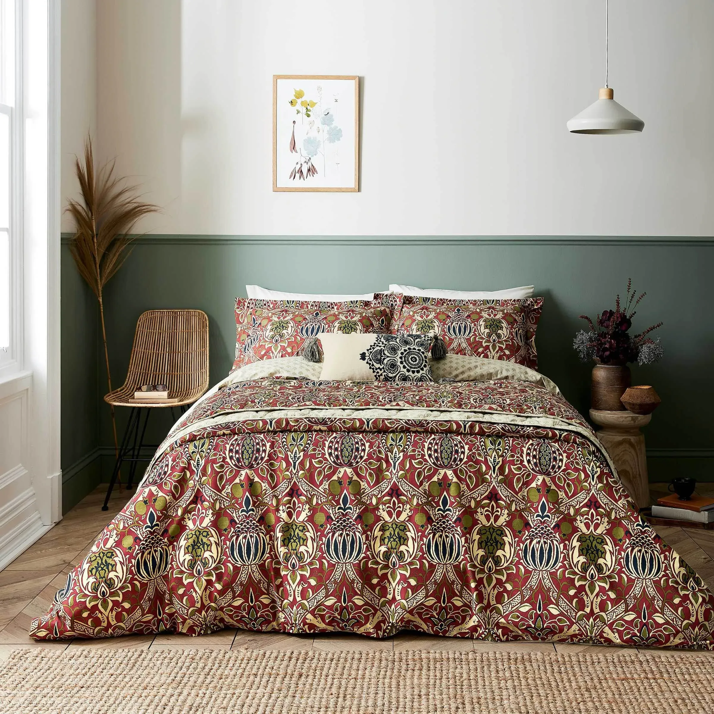 Double Duvet Cover Set - Indigo, Cotton