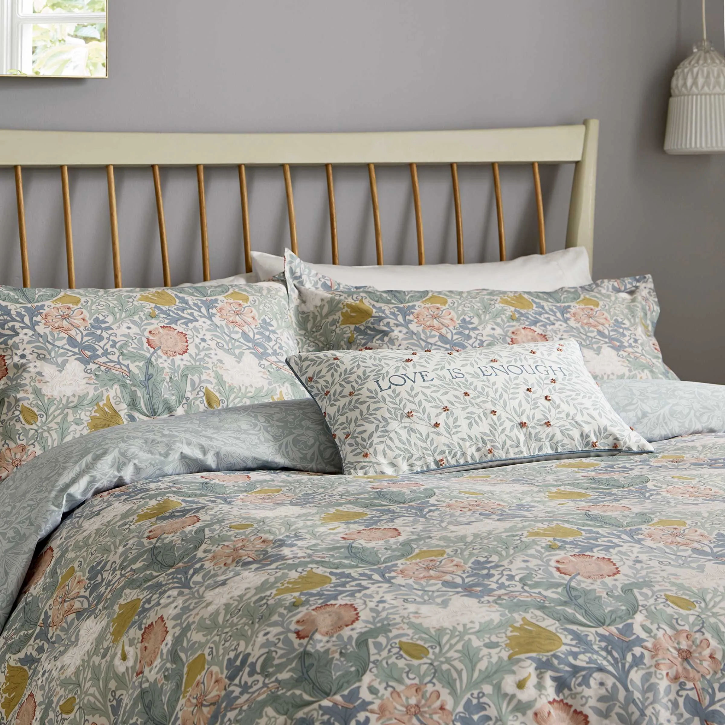 Double Duvet Cover Set - Teal, Cotton