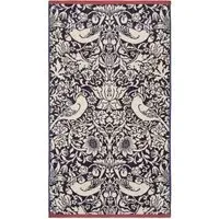 Hand Towel with Strawberry Thief Pattern - Blue