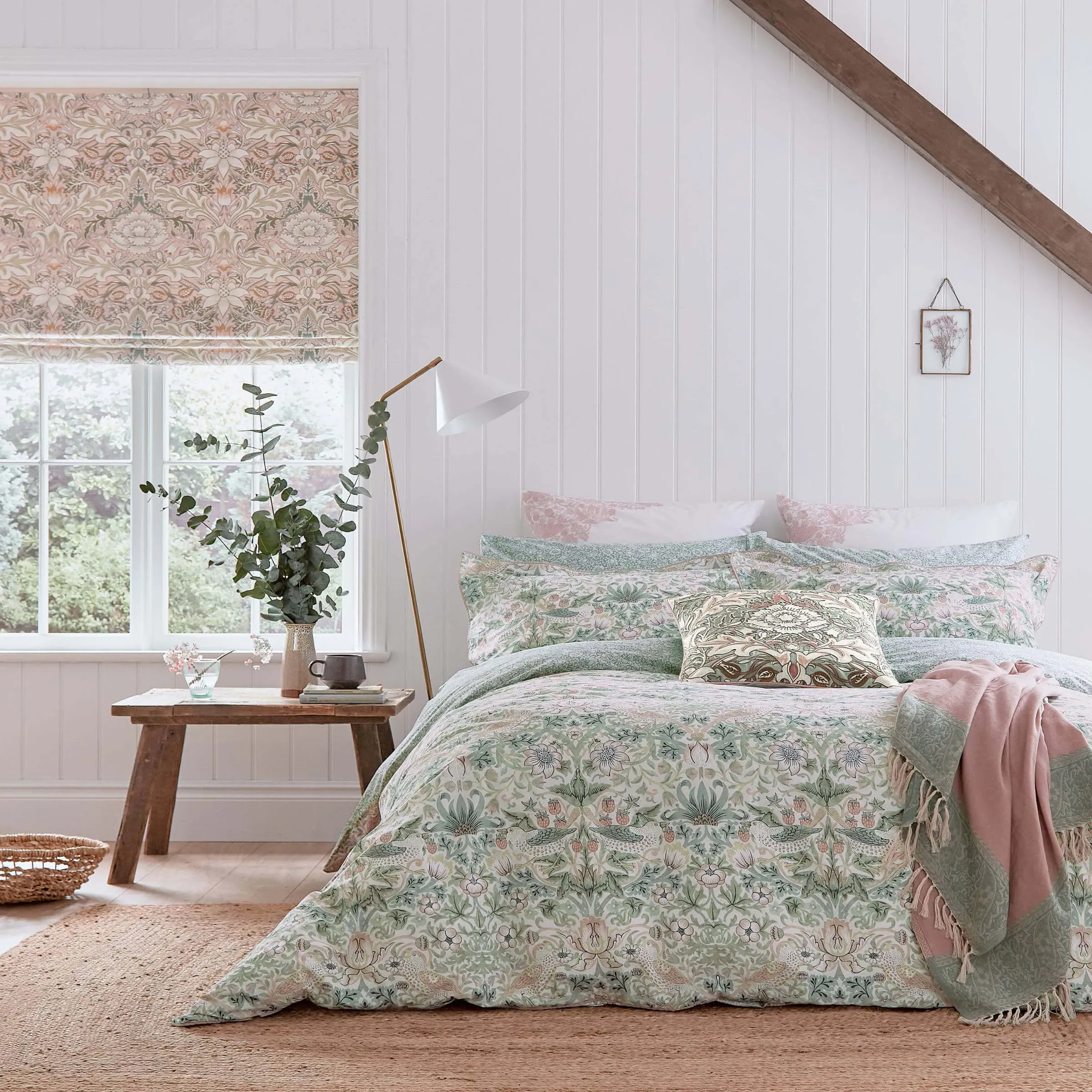 King Size Duvet Cover Set - Cochineal Pink, Cotton