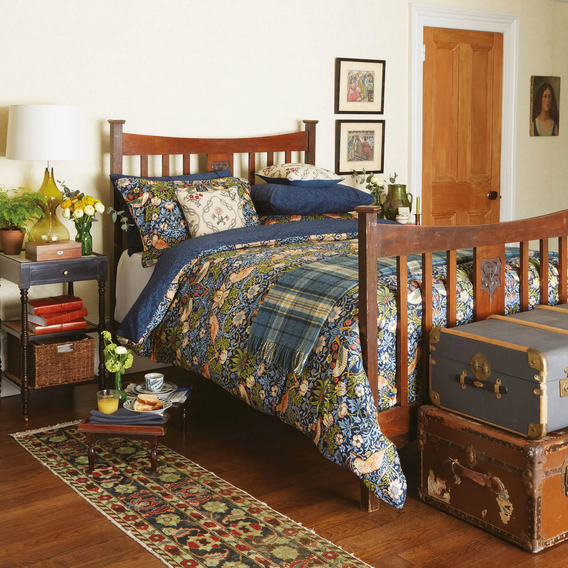 King Size Duvet Cover Set - Indigo, Cotton