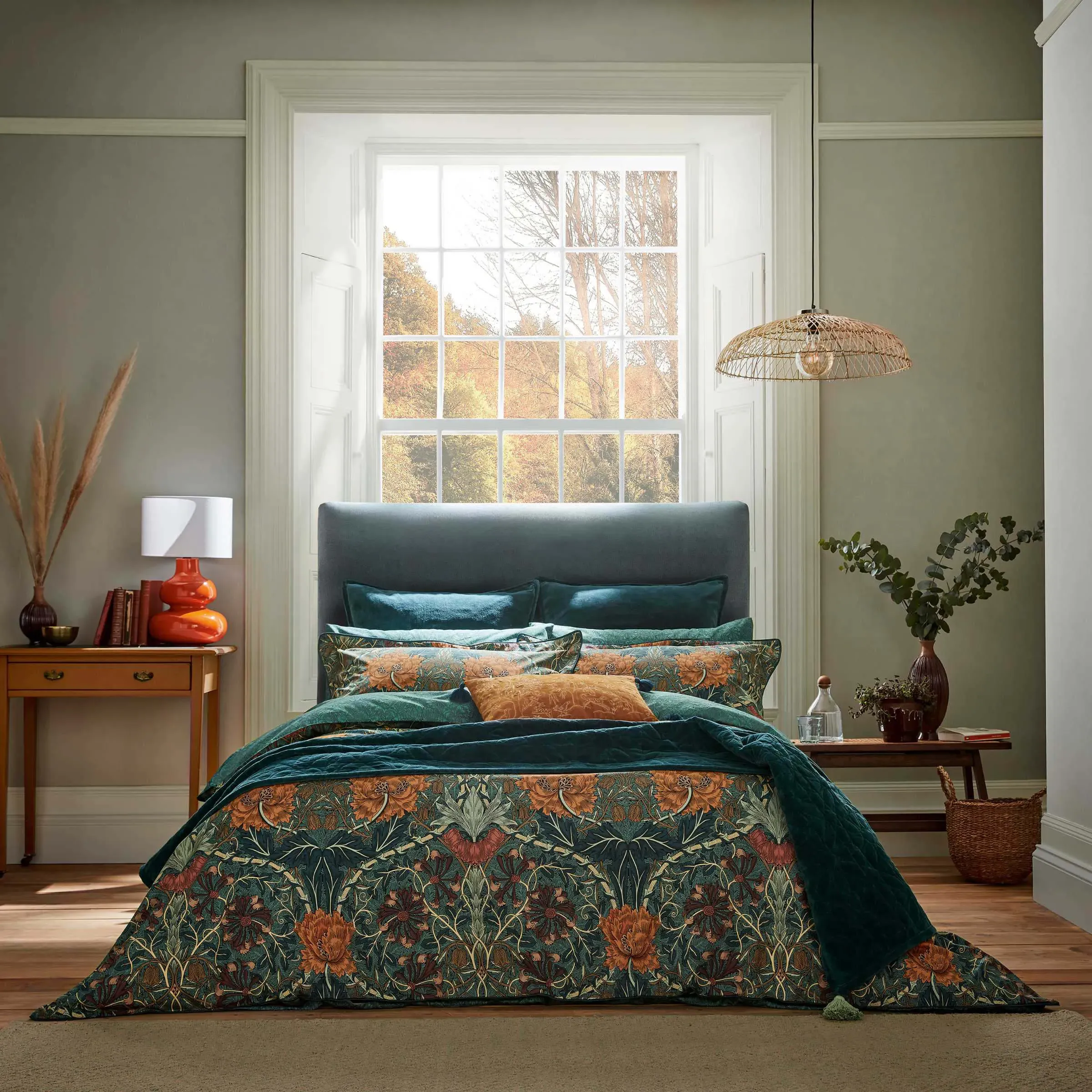 King Size Duvet Cover Set - Mulberry, Cotton