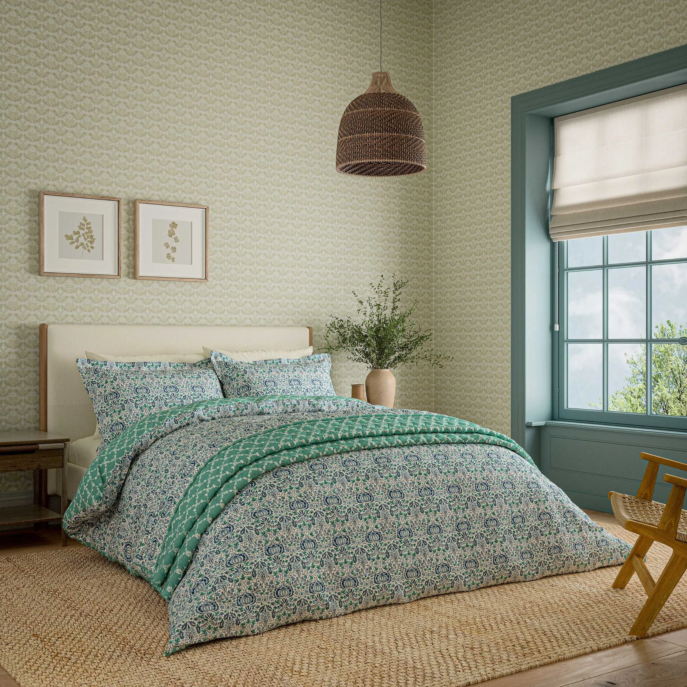 Little Chintz Single Duvet Cover Set - Blue alternate view