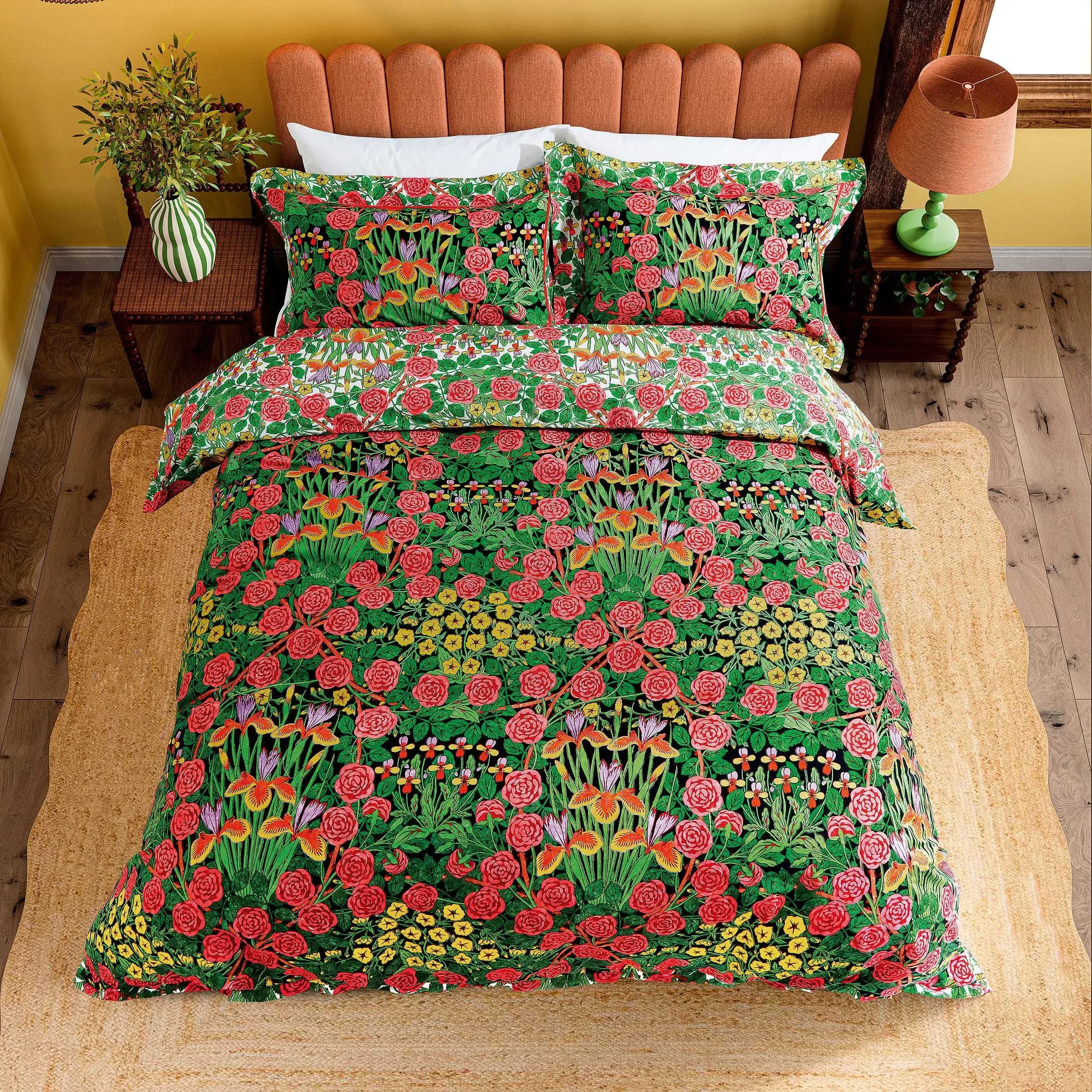 Morris & Co Campanula Single Duvet Cover Set - Sunburst/Ebony product