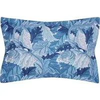 Oxford Pillowcase Acanthus Print - Blue, Cotton