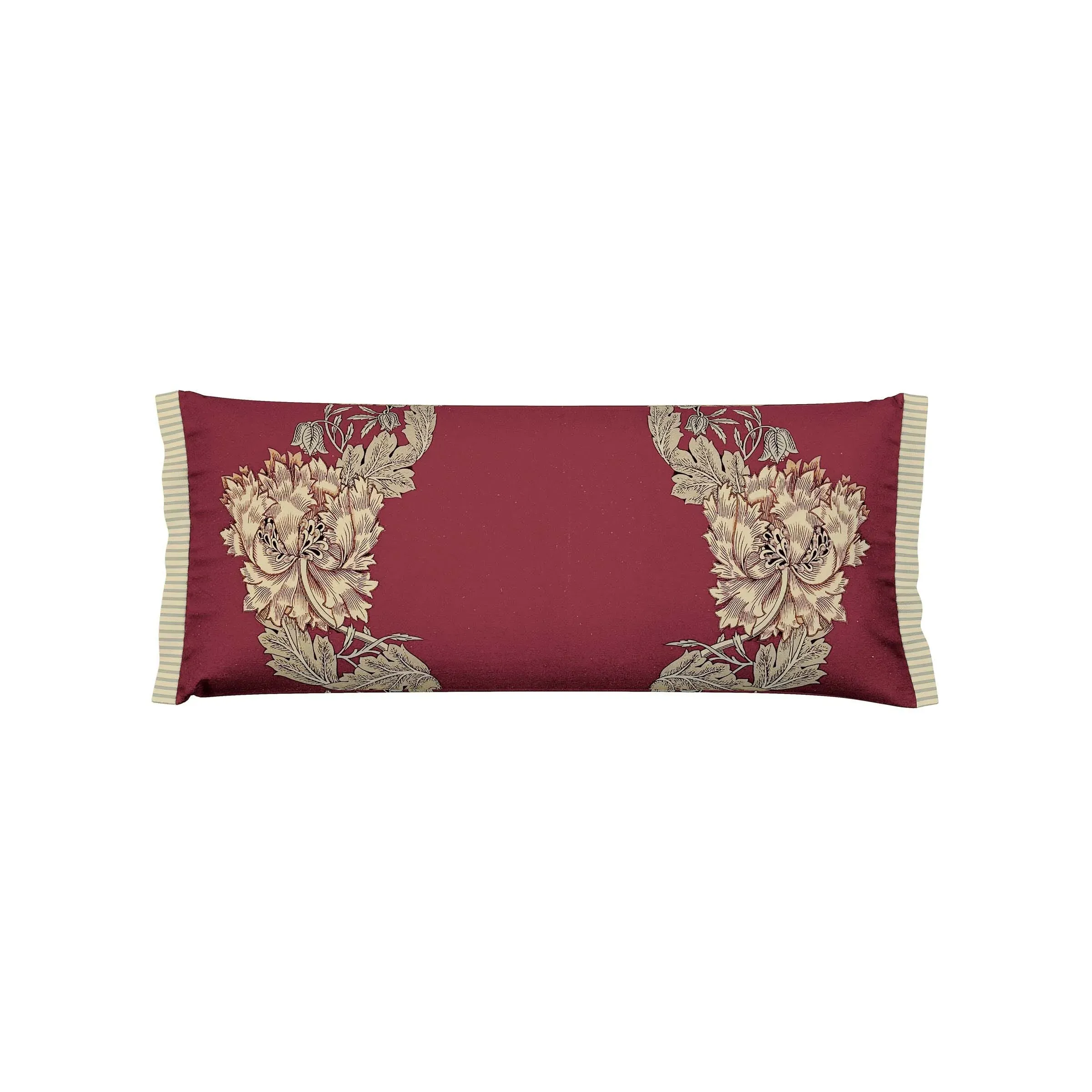 Rectangular Cushion with Embroidery - Red, Cotton image