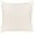 Sham Pillowcase with Flange - White, Cotton Linen