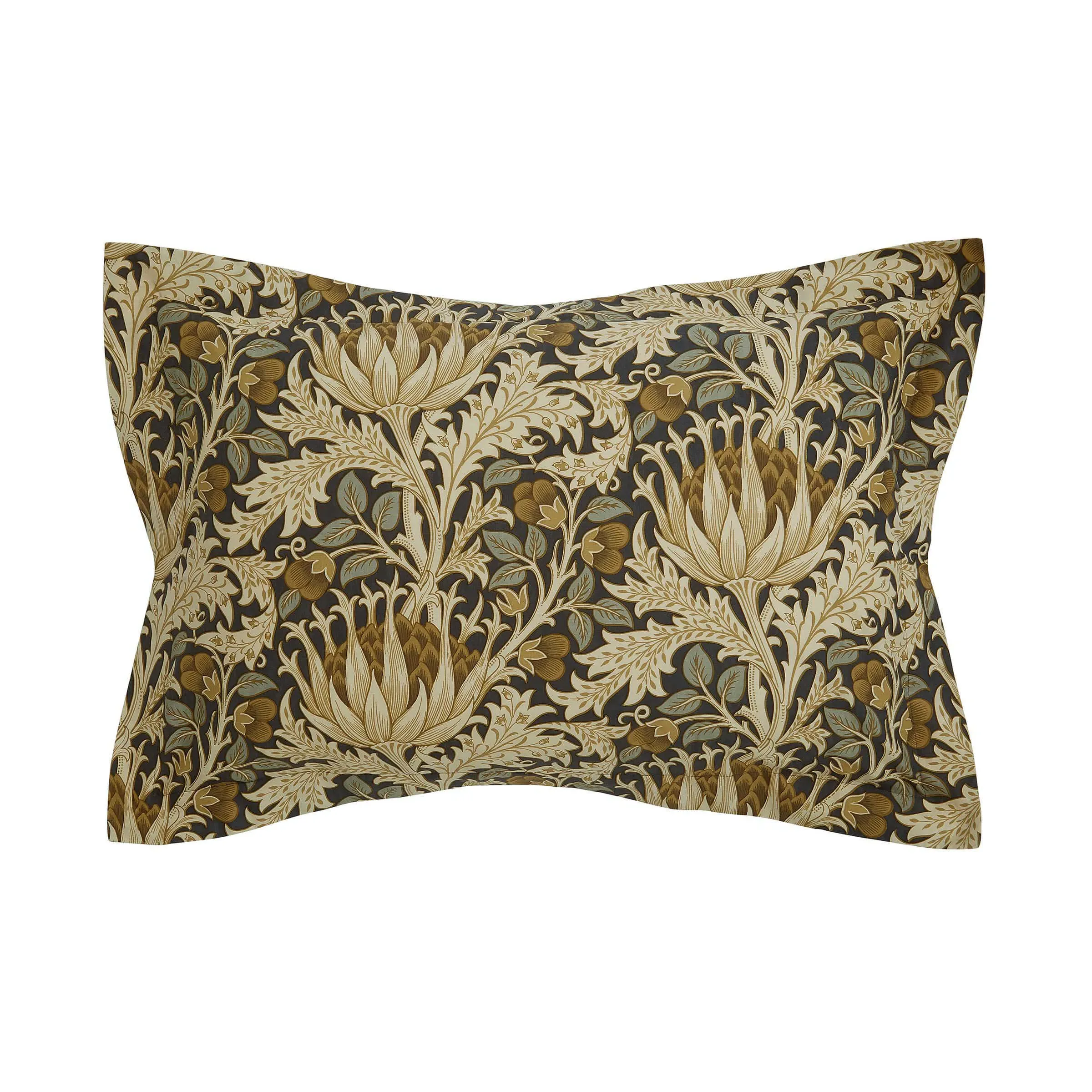 Single Duvet Cover Set - Charcoal, Cotton Percale