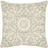 Square Embroidered Cushion - Linen