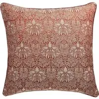 Square Oxford Pillowcase - Red, Cotton-Linen