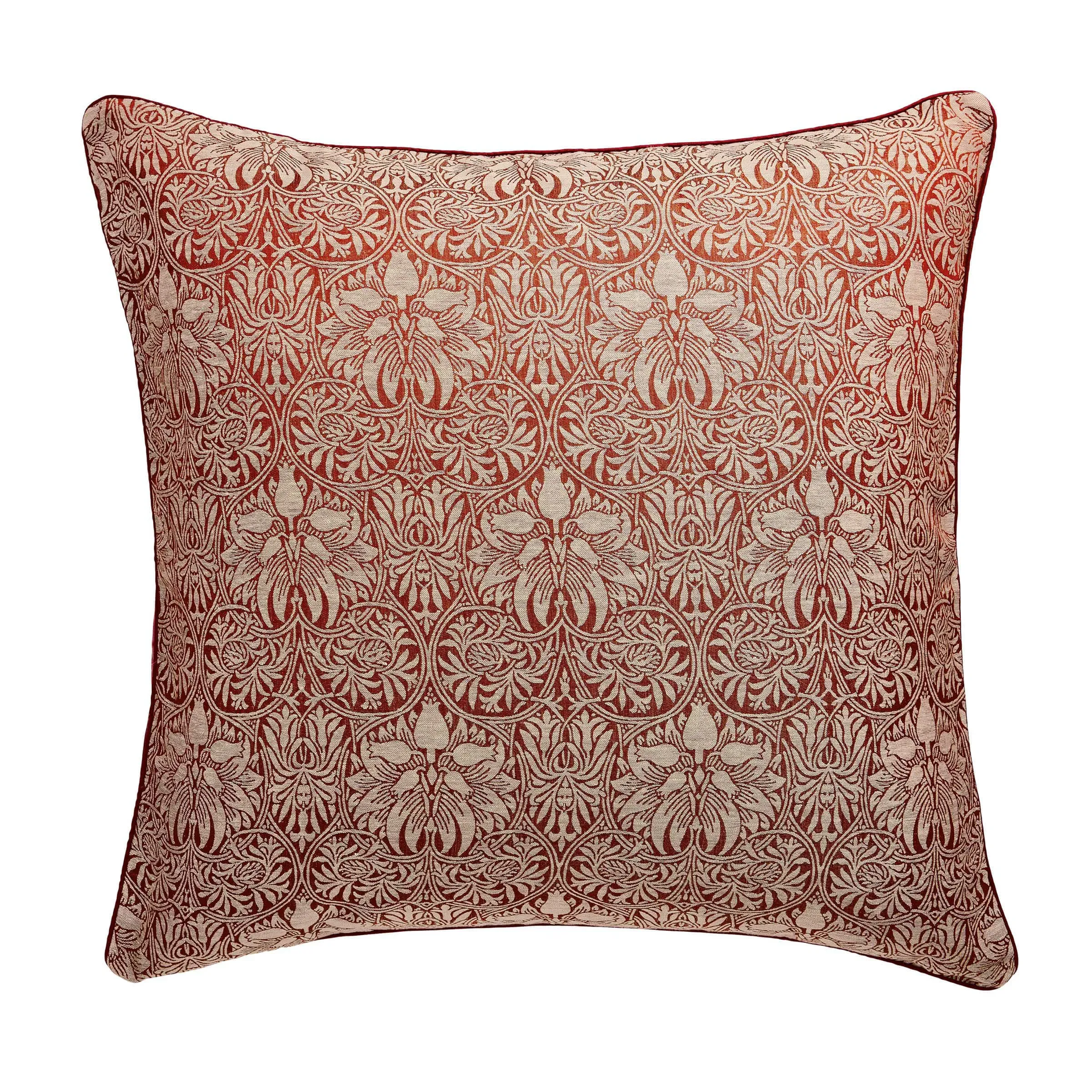 Square Oxford Pillowcase - Red, Cotton-Linen image