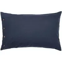 Standard Pillowcase Plain Dye - Blue, Cotton