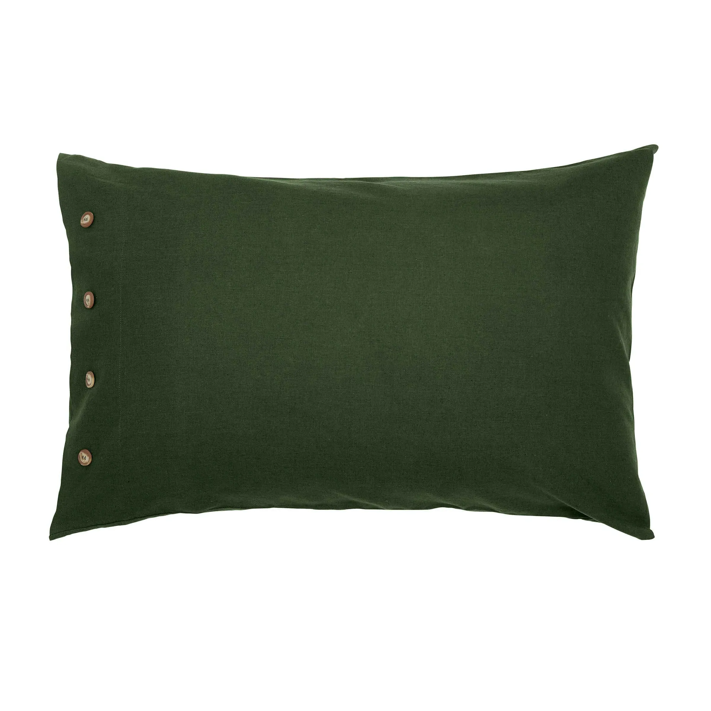 Standard Pillowcase Plain Dye - Green, Cotton