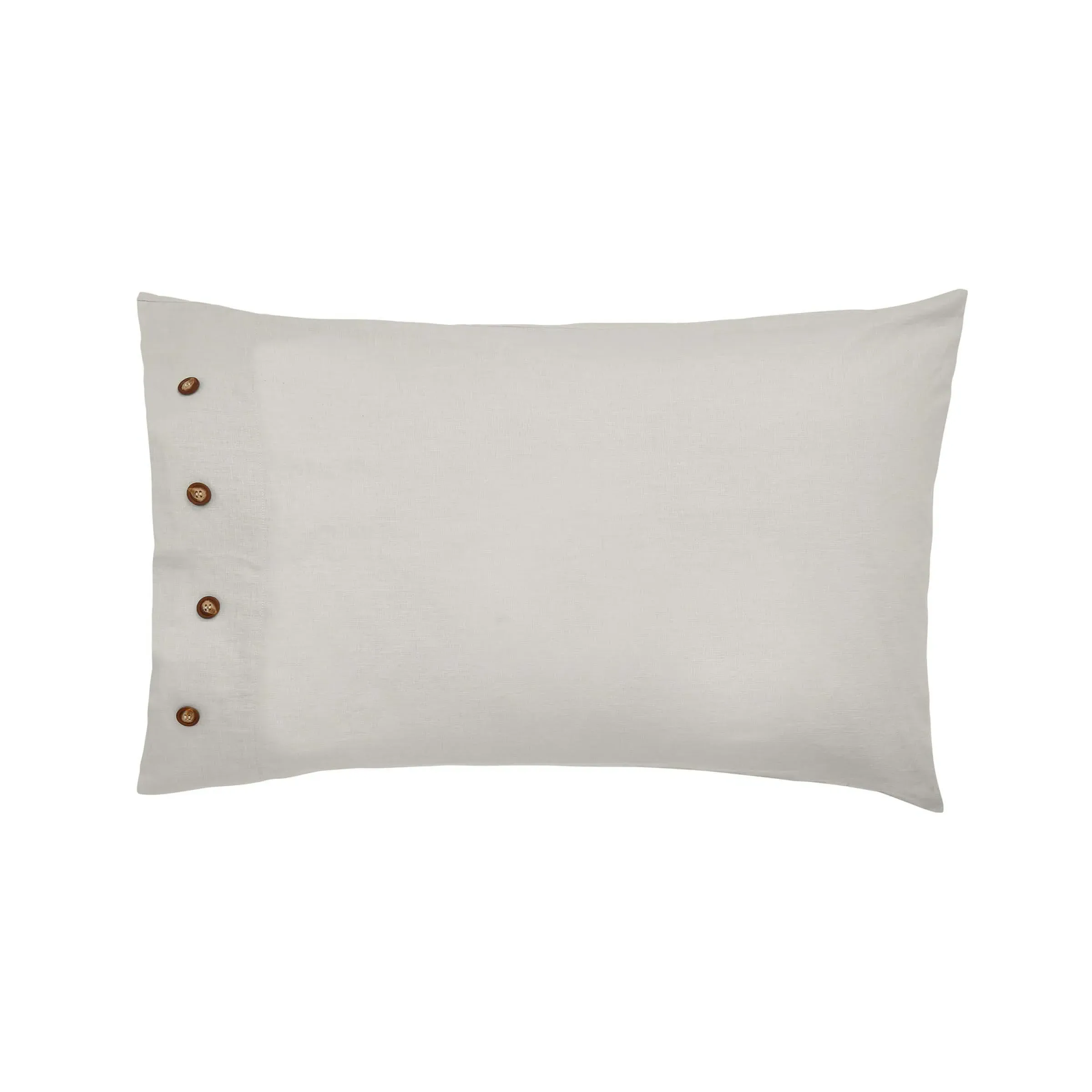 Standard Pillowcase - Silver, Cotton Linen image