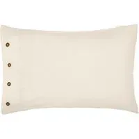 Standard Pillowcase - White, Cotton Linen