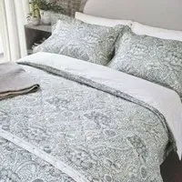 Super King Duvet Cover Set - Grey, Cotton