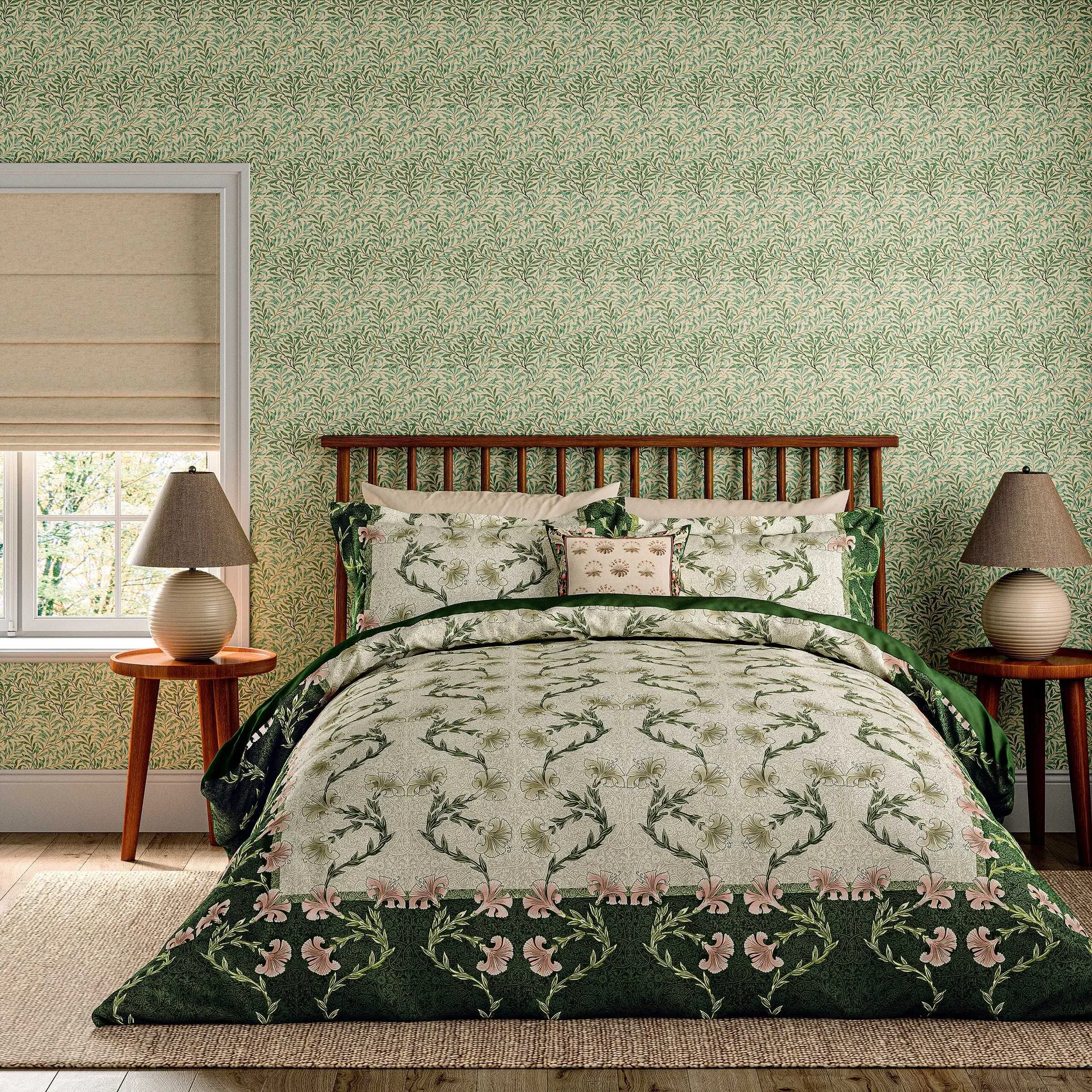 Double Duvet Cover Set - Olive, Cotton