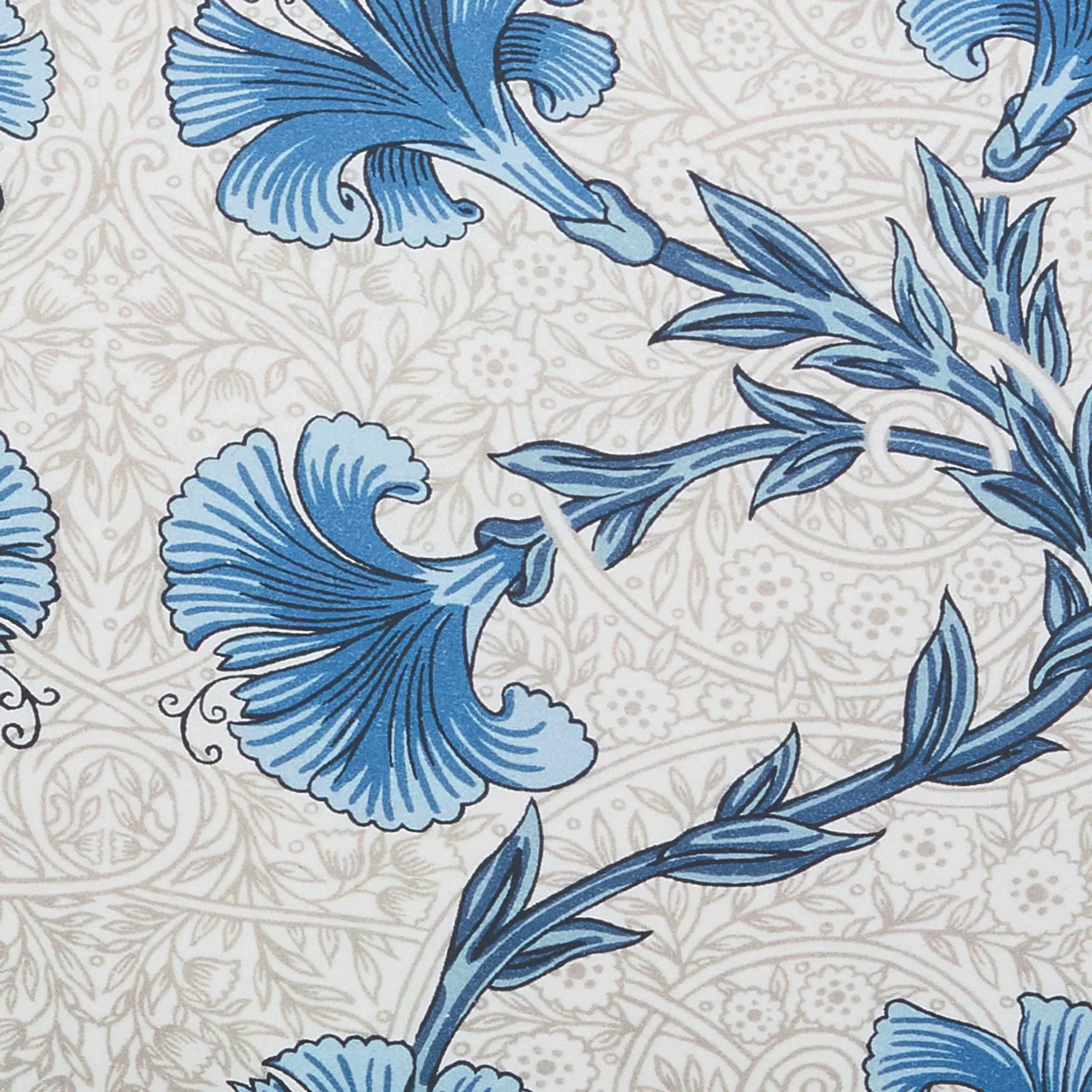 Square Cushion Cover - Indigo, Cotton