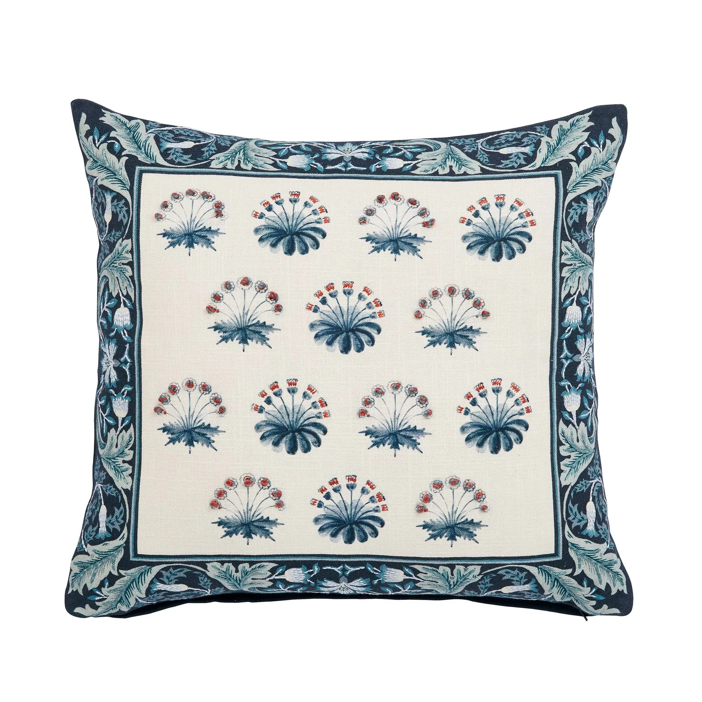Square Cushion Earthly Paradise - Teal image