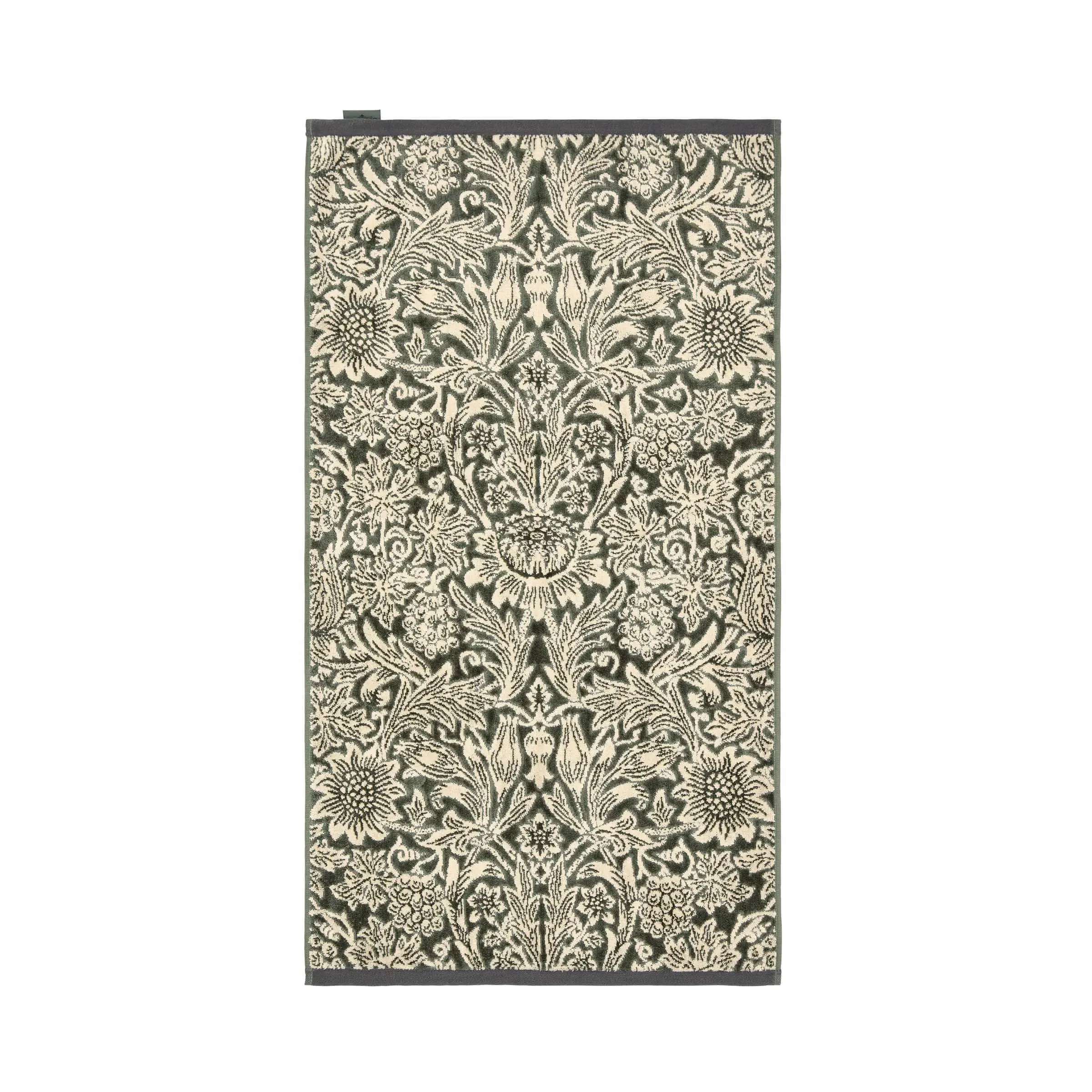 William Morris Sunflower Bath Sheet - Green, Cotton product