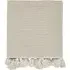 Woven Throw with Tassels - Linen, Cotton