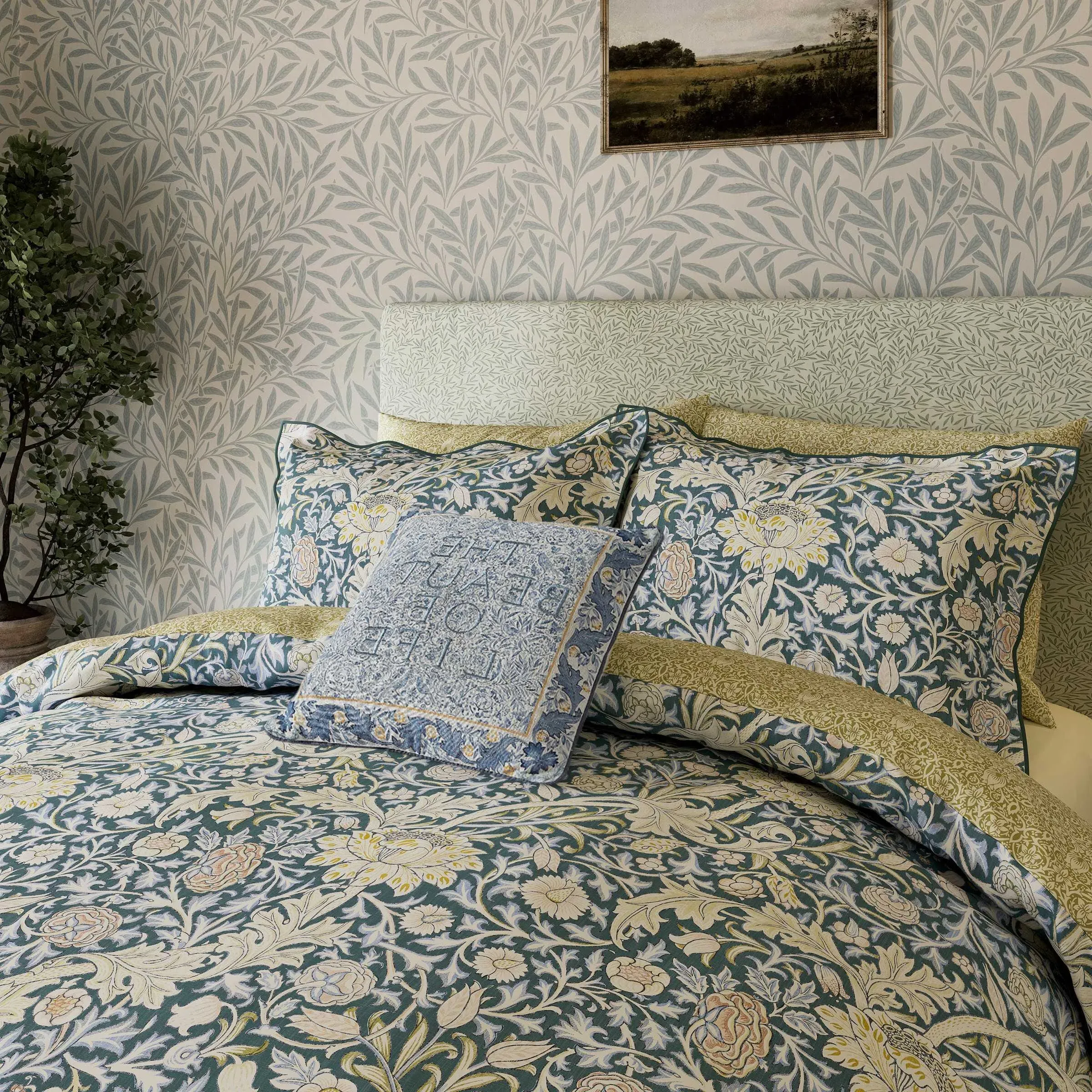 King Size Duvet Cover Set - River Wandle, Cotton