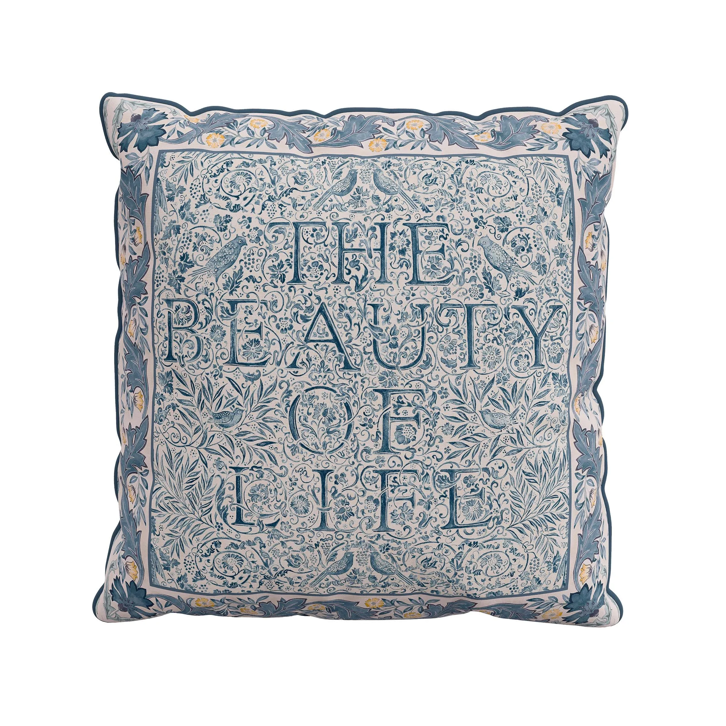 Square Cushion Cover - River Wandle, Cotton image