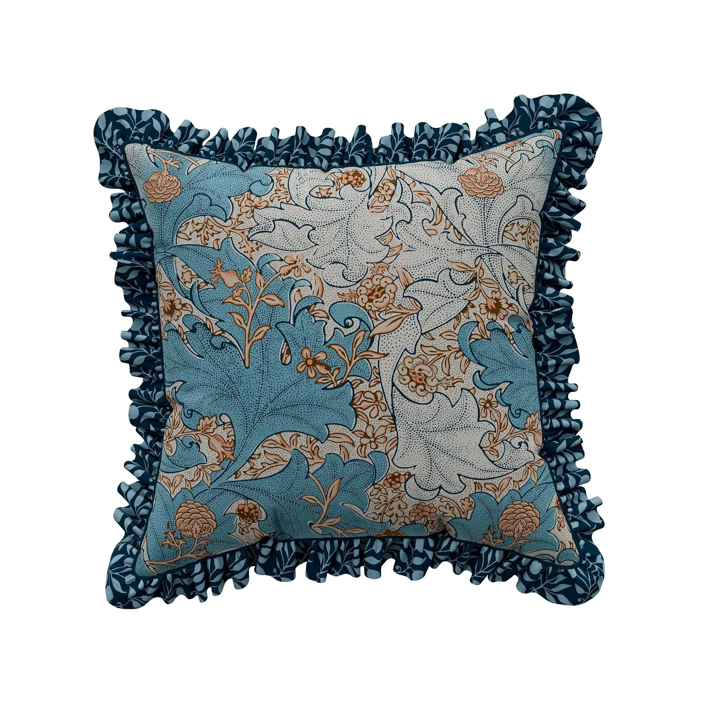 Square Cushion - Webb's Blue, Cotton image