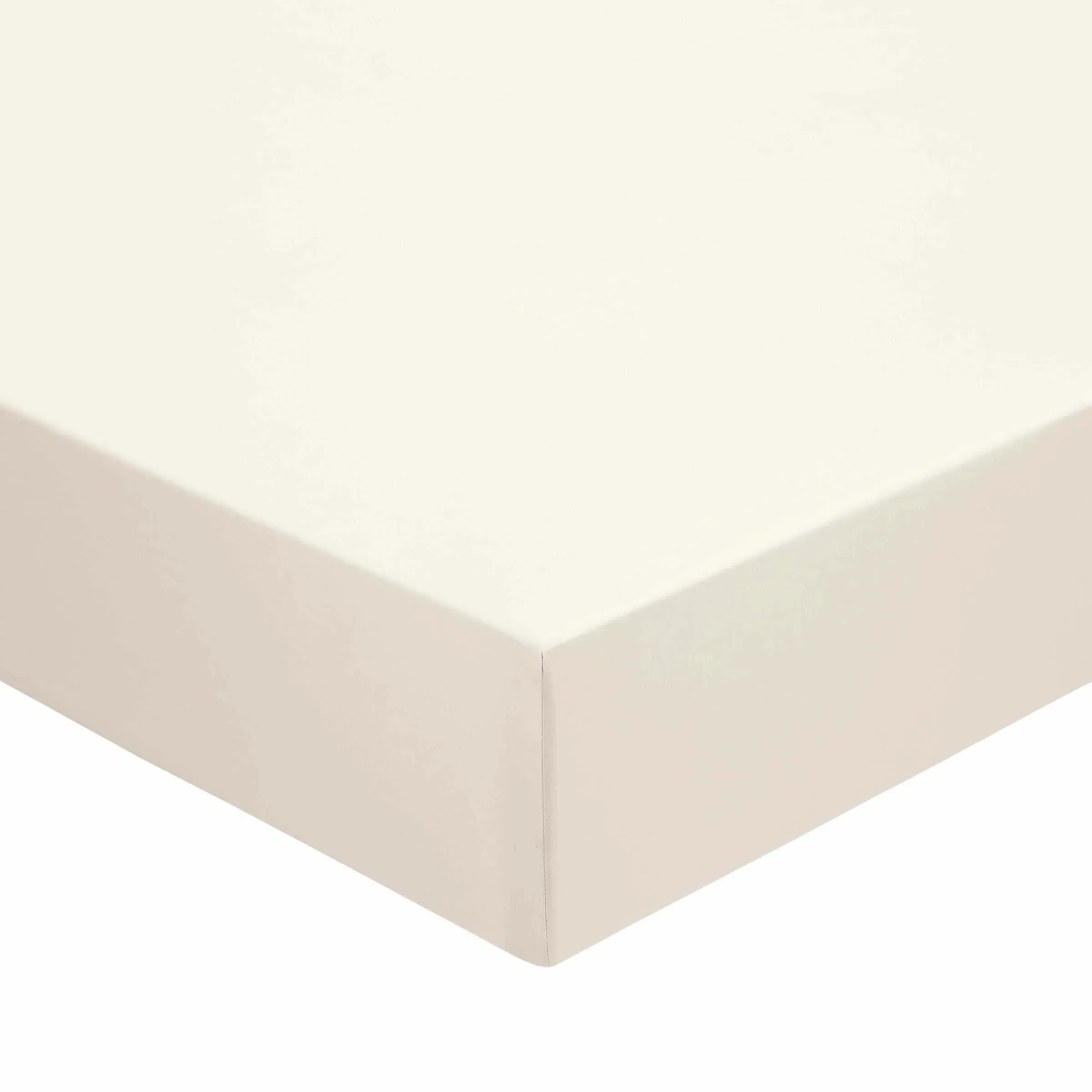 1000 Thread Count Super King Fitted Sheet - Ivory, Egyptian Cotton product