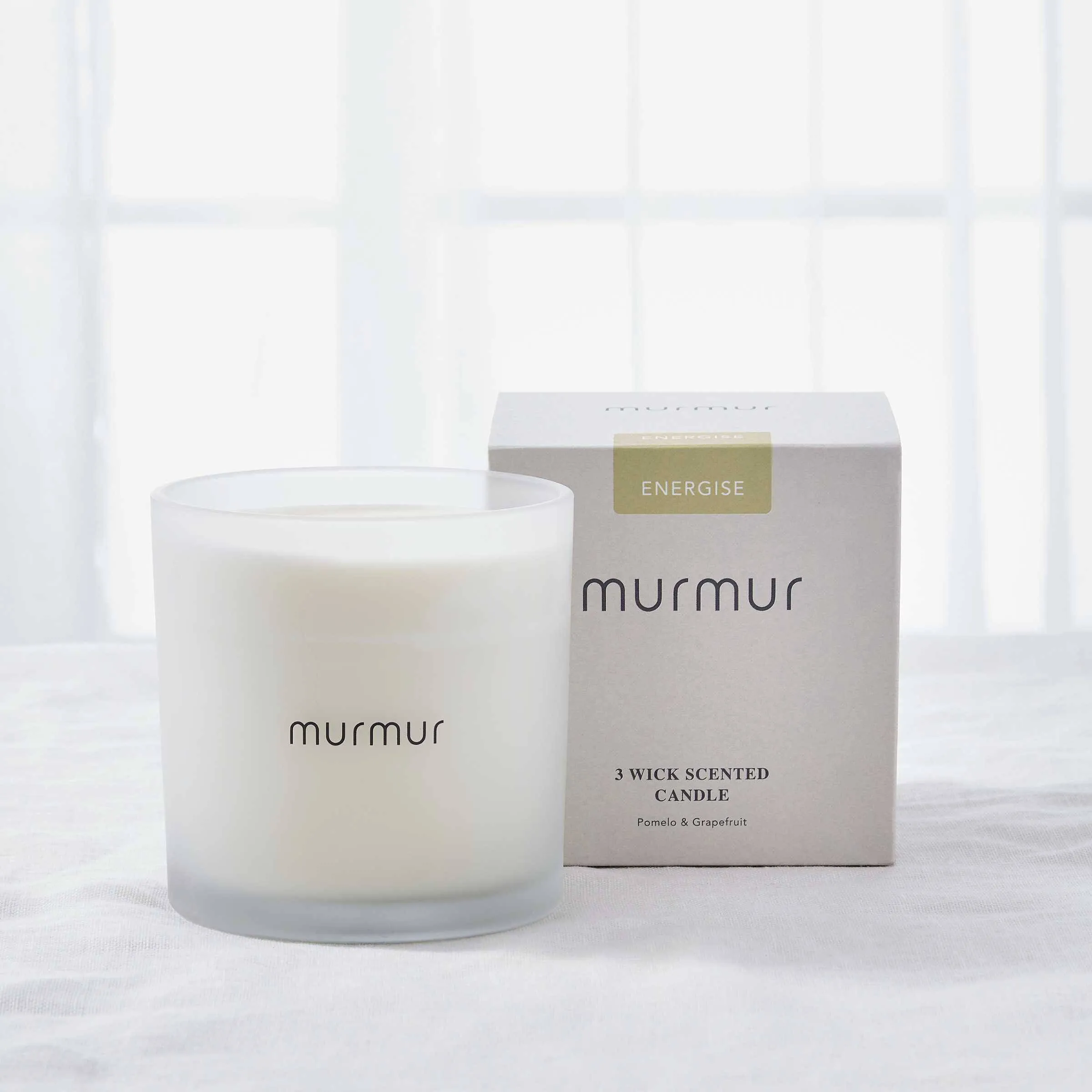 3-Wick Scented Candle Energise - Pomelo