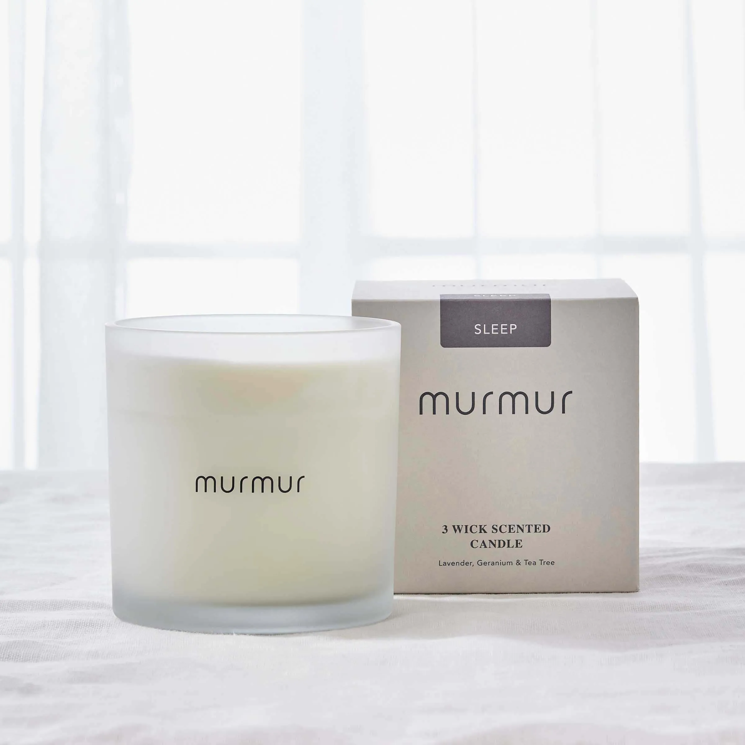 3-Wick Scented Candle Sleep - Lavender