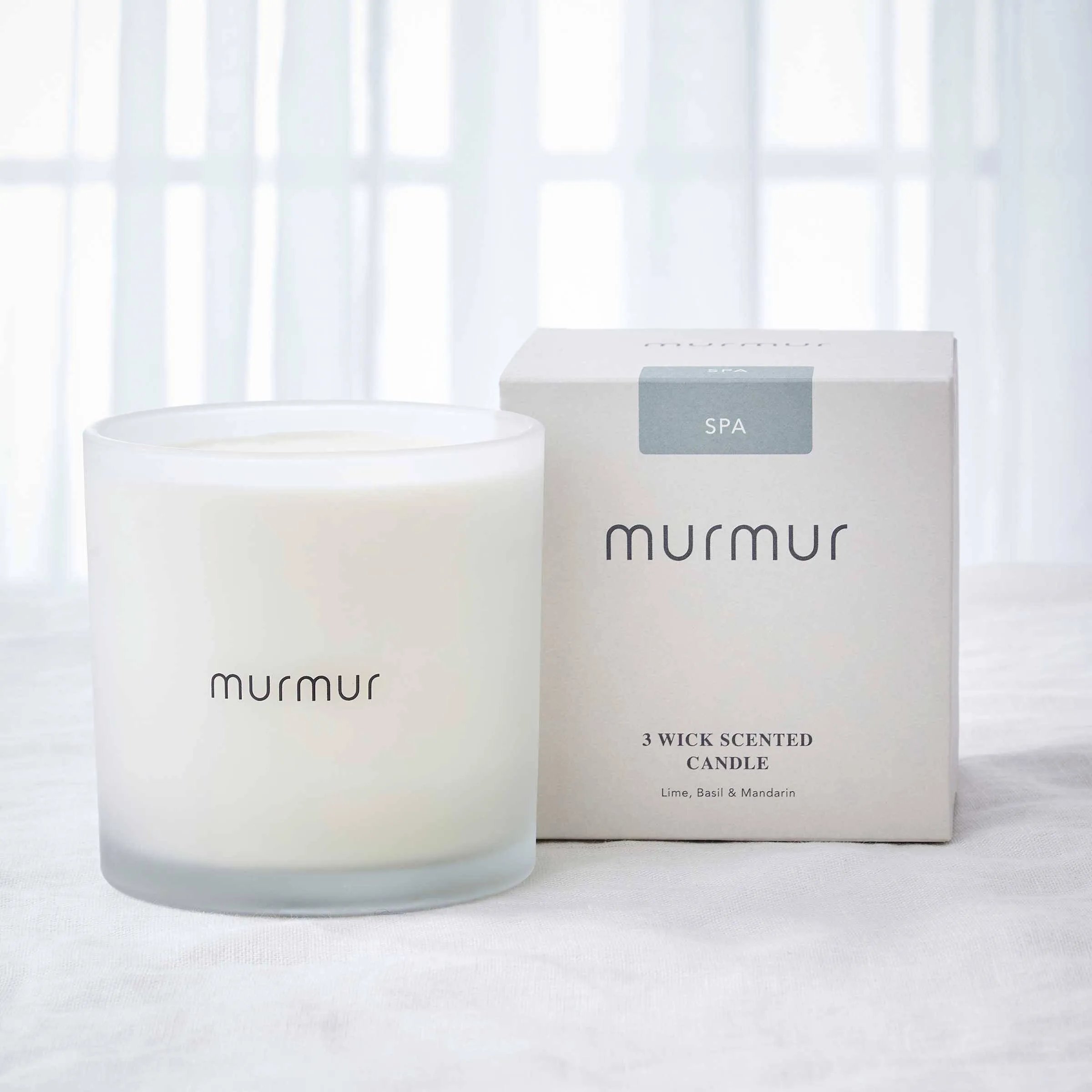 3-Wick Scented Candle Spa - Lime