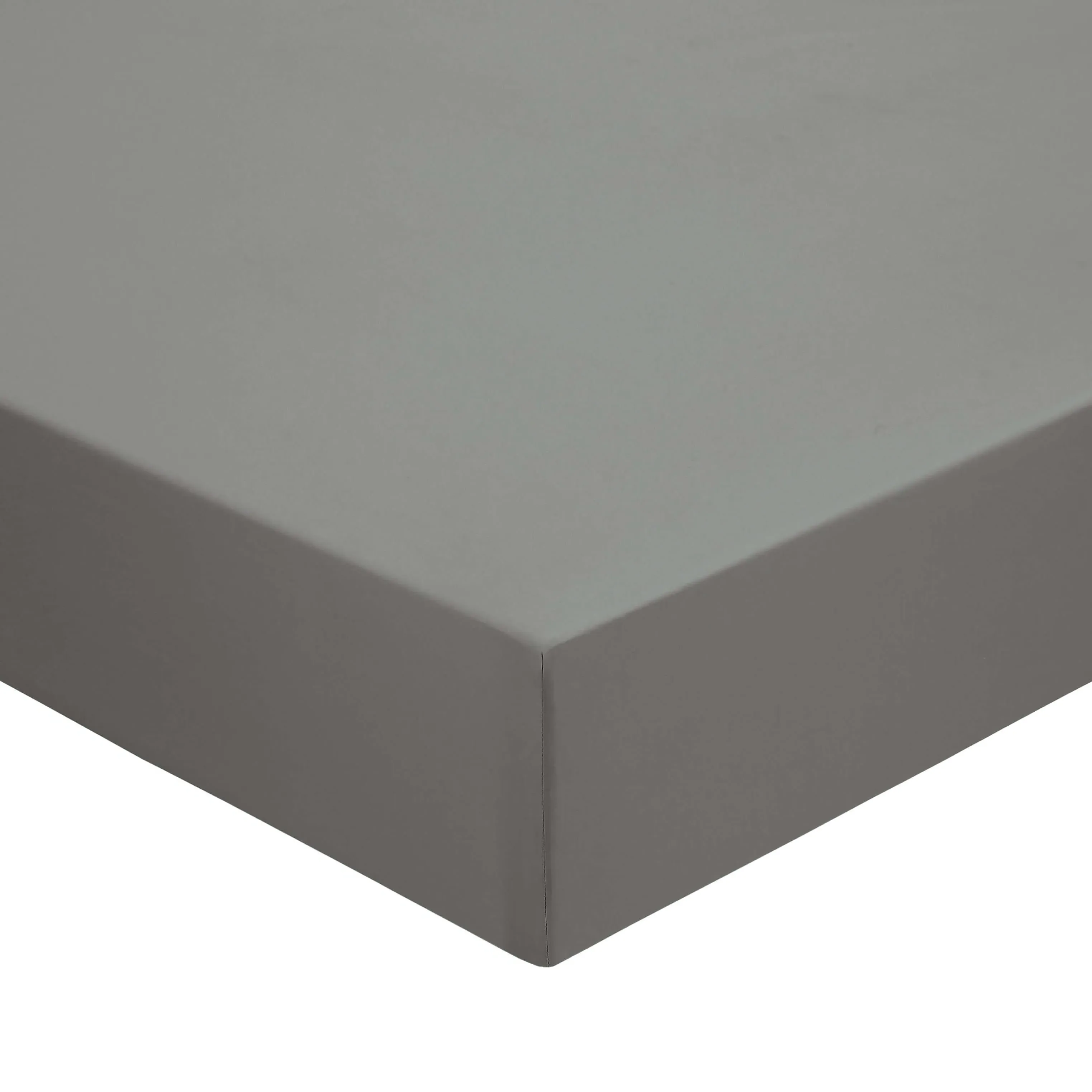 500 Thread Count Double Fitted Sheet - Storm Grey, Cotton Sateen product