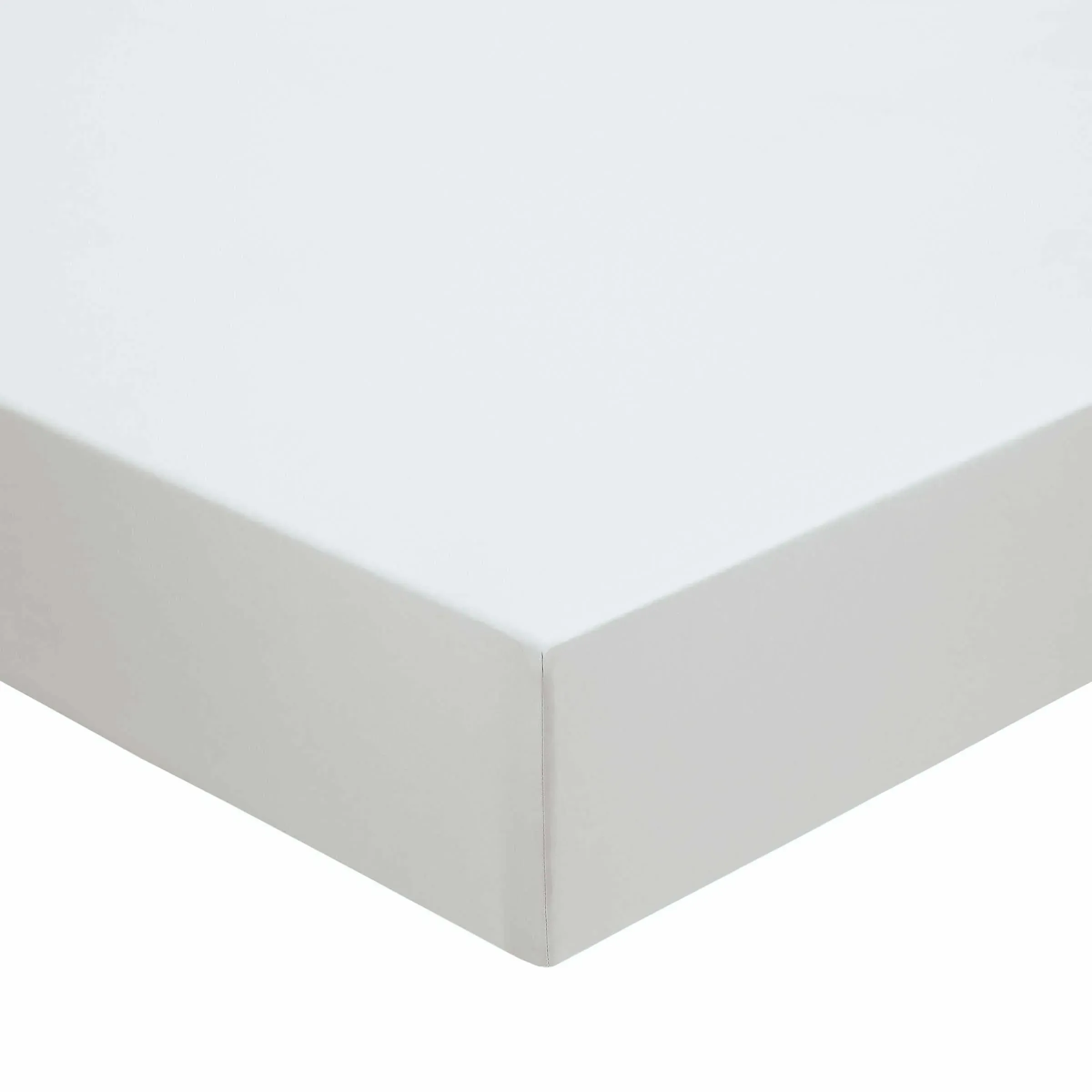 500 Thread Count Single Fitted Sheet - Cloud Grey, Cotton Sateen product