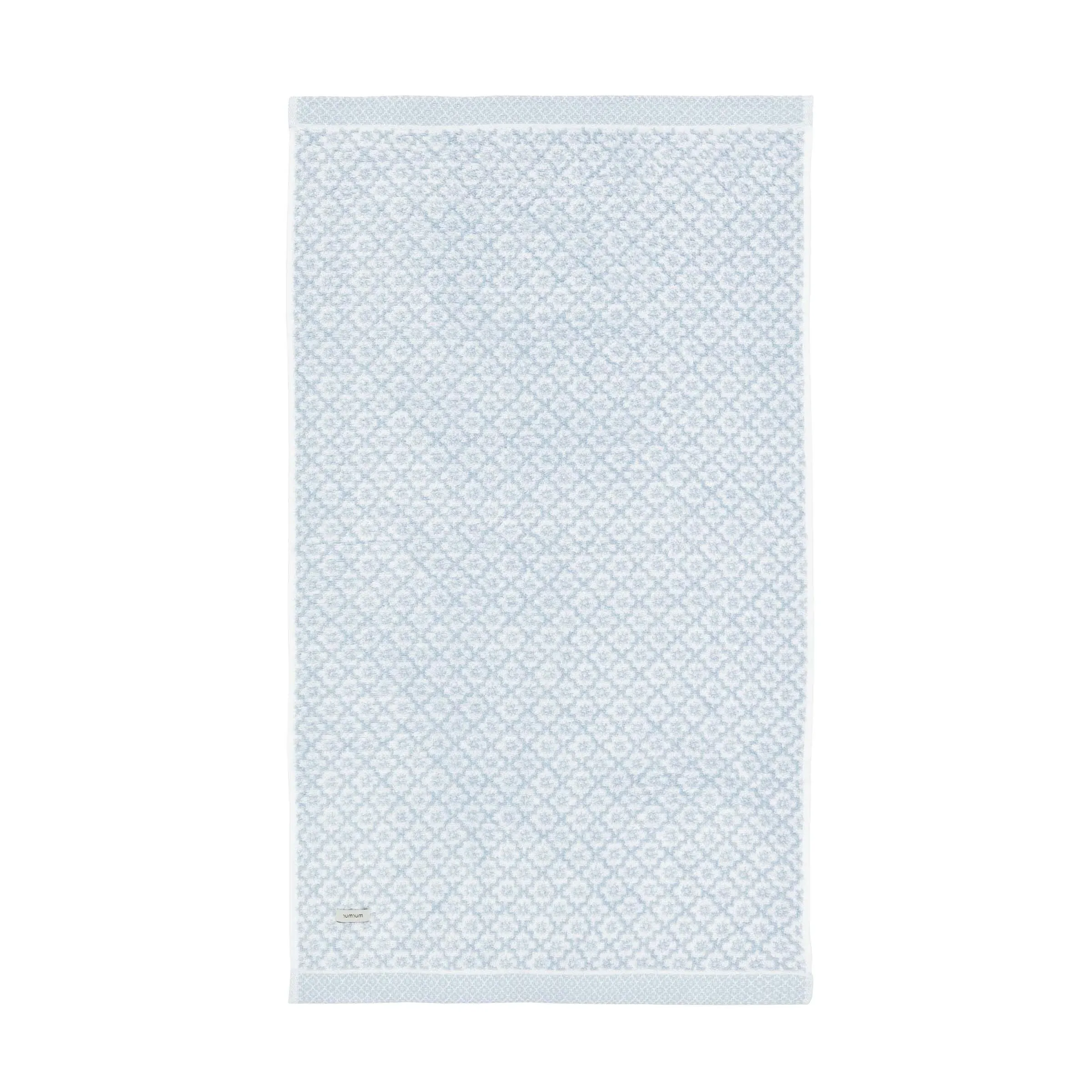 Bath Sheet with Jacquard Pattern - Blue, Cotton image