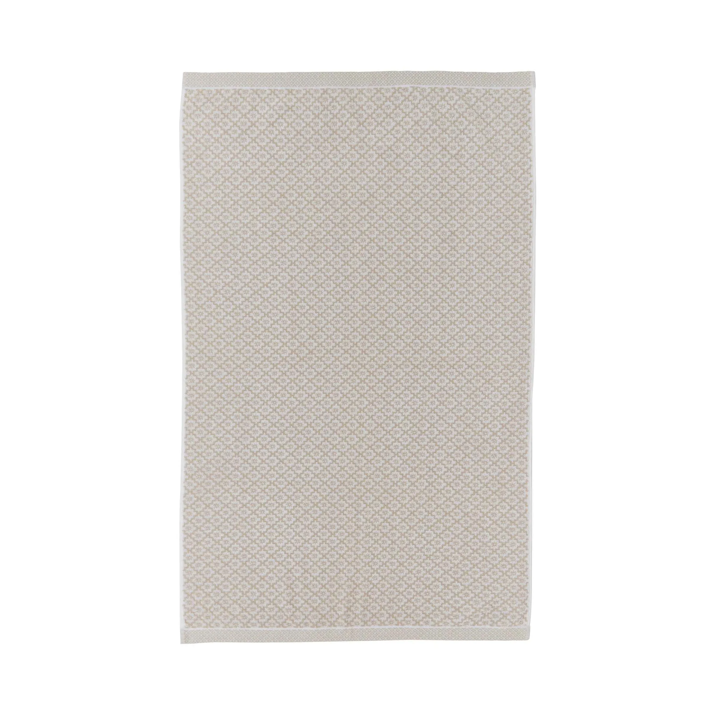 Bath Towel with Jacquard Pattern - Linen, Cotton