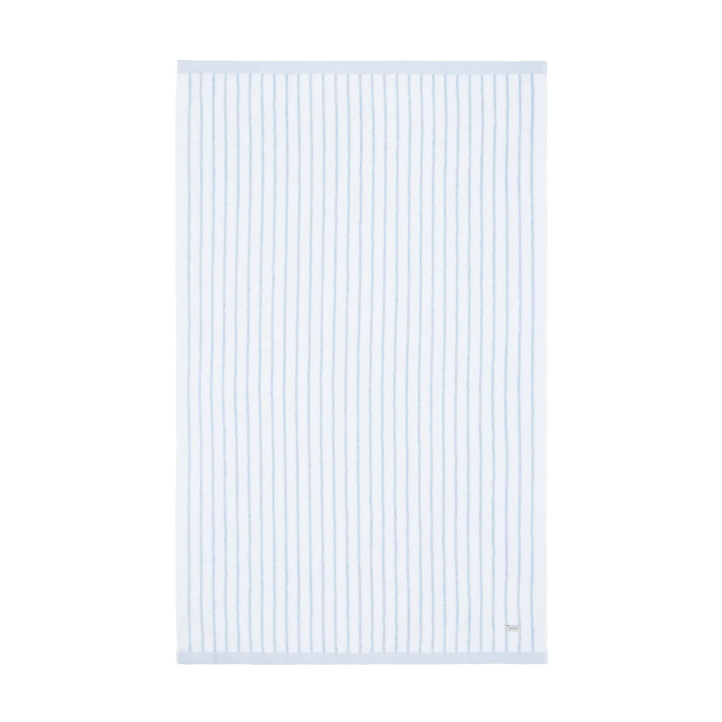 Bath Towel with Striped Hem - Ballintoy Blue, Cotton image