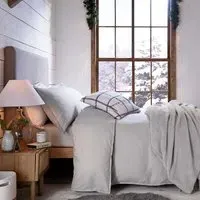 Double Duvet Cover - Cloud Grey, Brushed Cotton