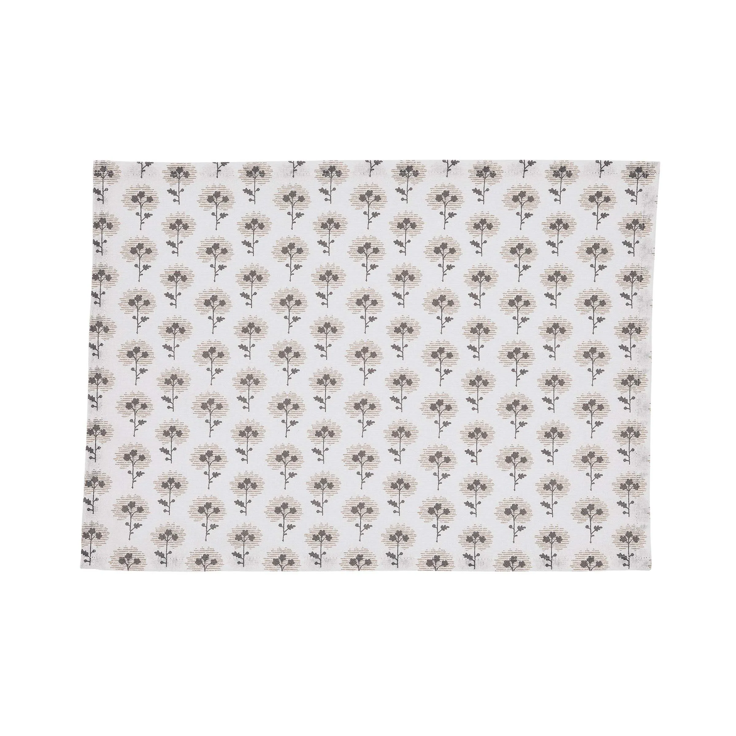 Ebba Placemat Set of 2 - Linen & Grey, Cotton product