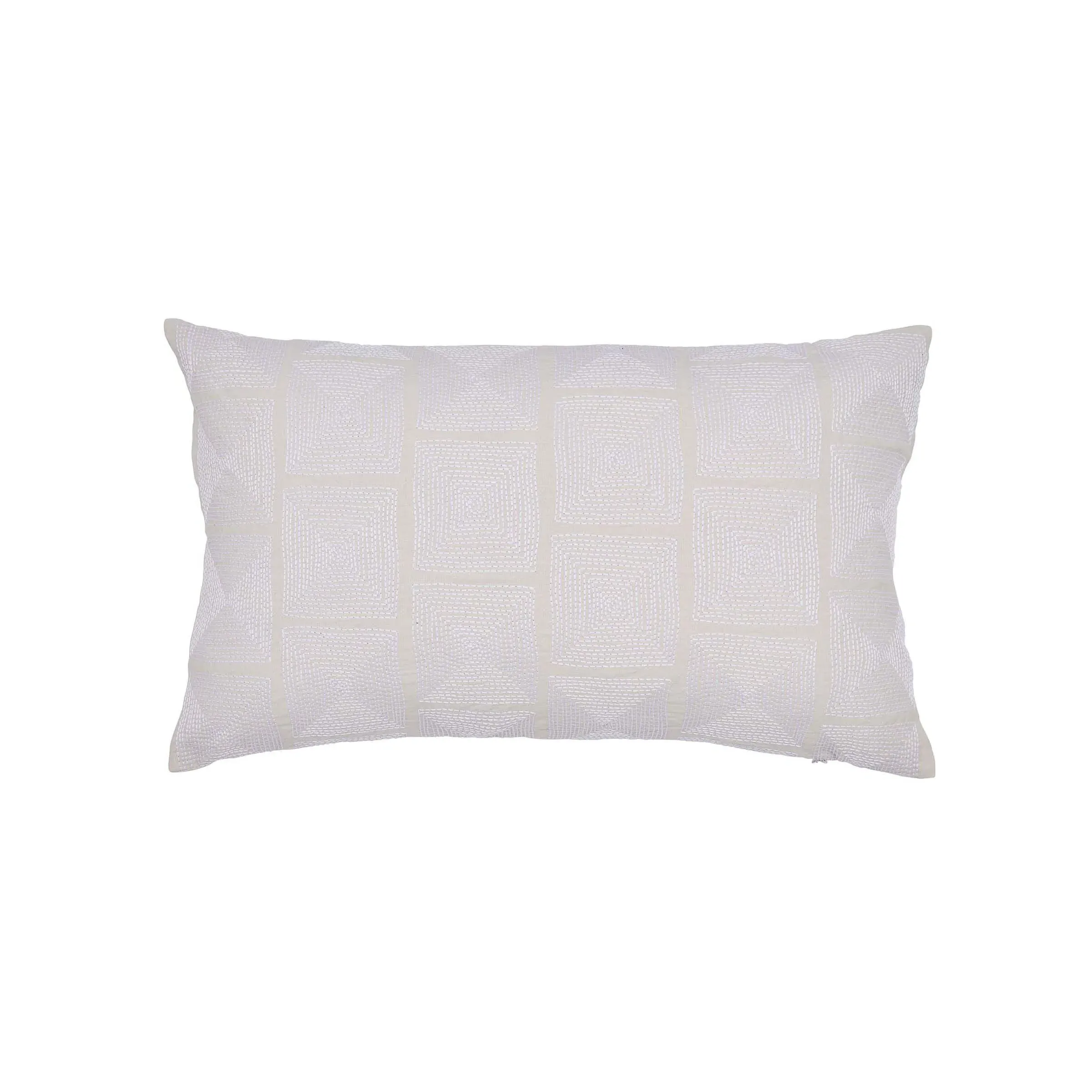 Embroidered Cushion - Linen